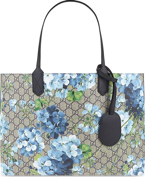 gucci blue blooms tote bag|Gucci blooms boston bag.